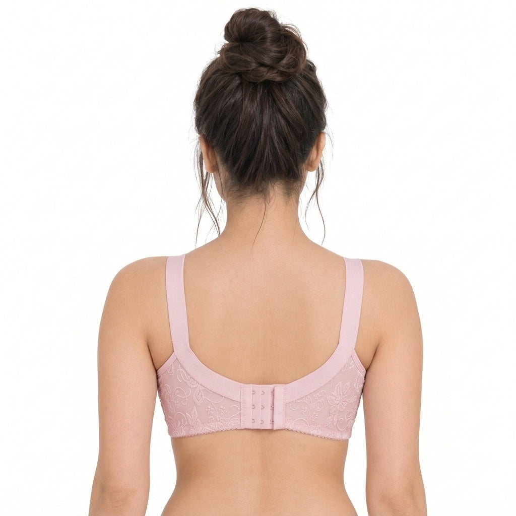 V-Neck Non-Padded Bra - Cotton Candy