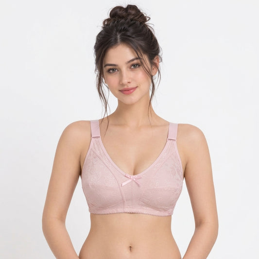 V-Neck Non-Padded Bra - Cotton Candy