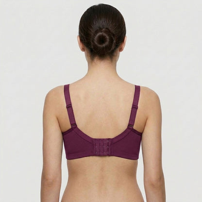 Wired Padded T-Shirt Bra - Maroon