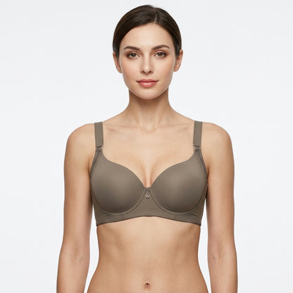 Wired Padded T-Shirt Bra - Charcoal grey