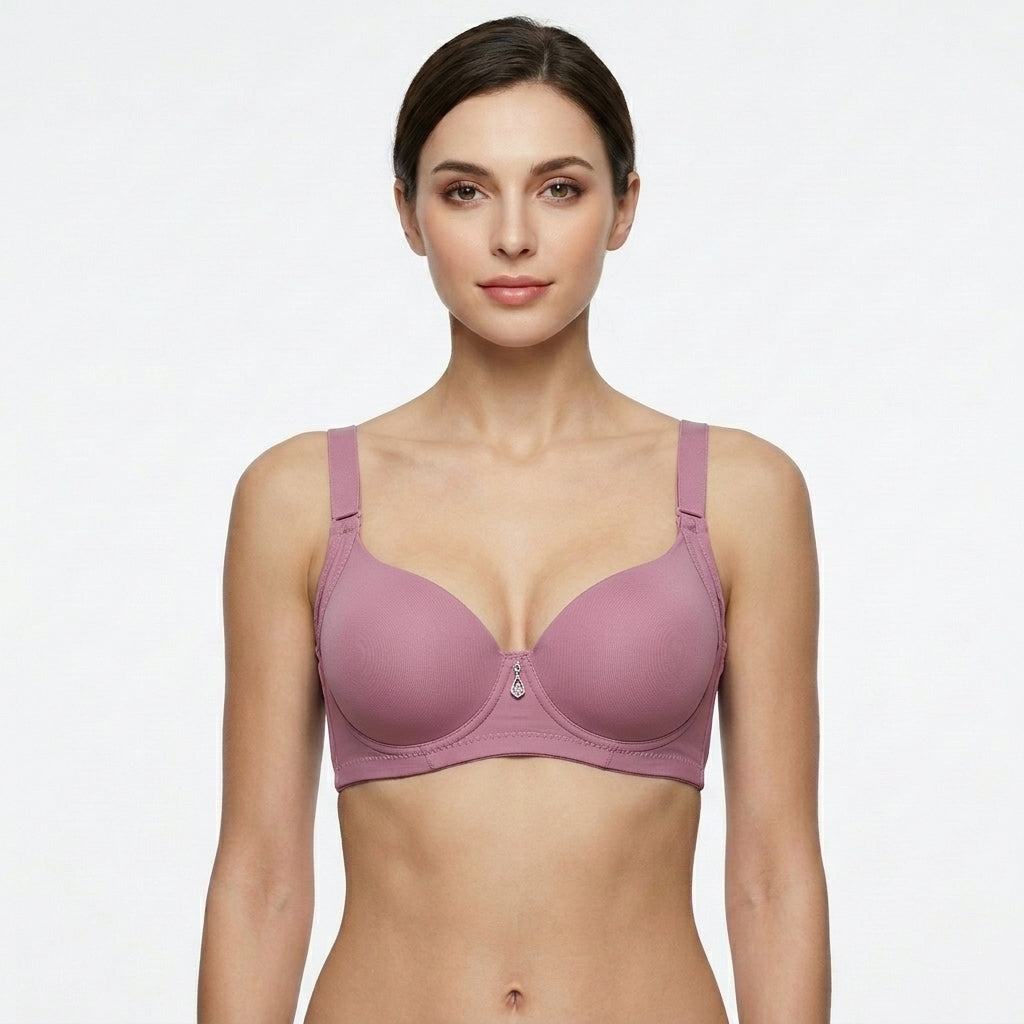 Wired Padded T-Shirt Bra - Lavender Pink