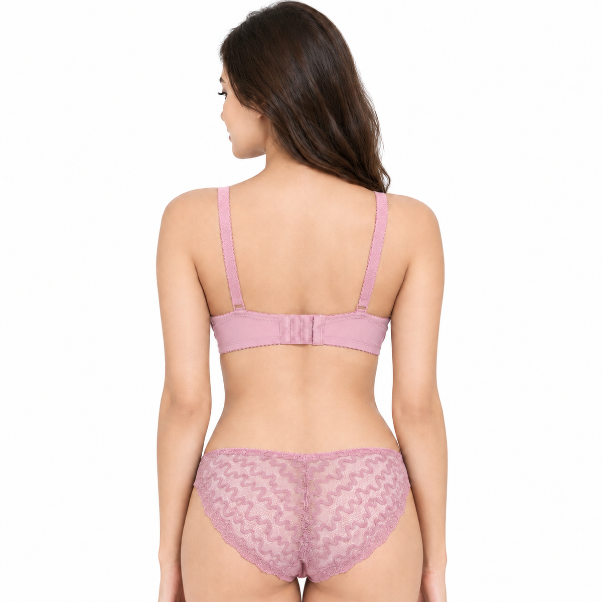 Cotton Candy Lace Padded Wired Bra & Panty Set
