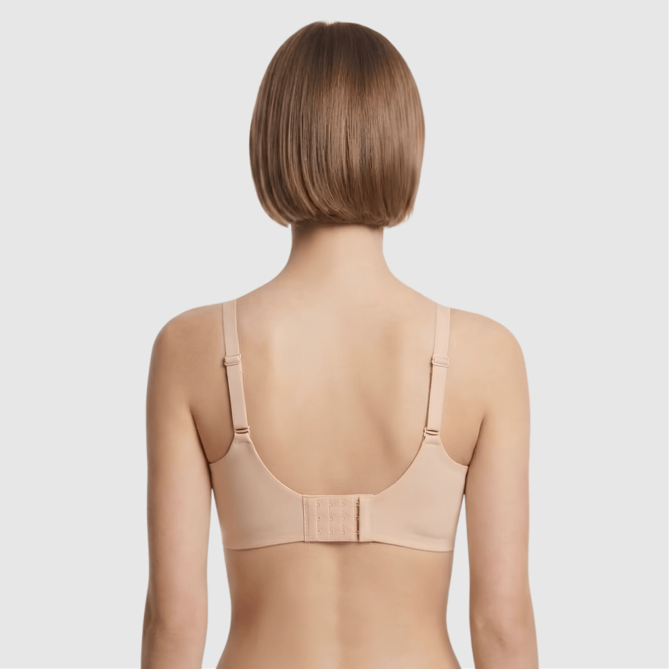 Beige Seamless Mesh Padded Bra